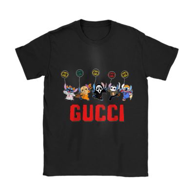 Disney Stitch Hapyy Halloween Gucci Unisex T-Shirt Cotton Tee TAT15110