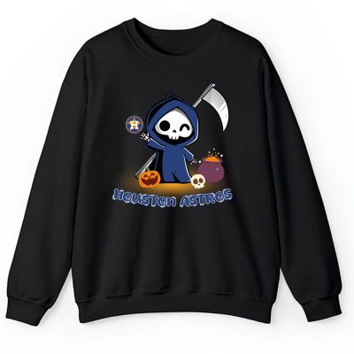 Houston Astros x Grim Reaper Cute Spooky x MLB Halloween Unisex Sweatshirt TAS15658