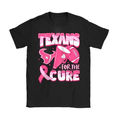 Houston Texans Support Cancer Warrior x Cancer Awareness x Breast Cancer Gift Unisex T-Shirt Cotton Tee TAT15987