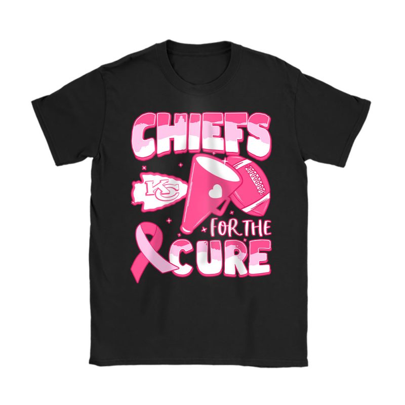 Kansas City Chiefs Support Cancer Warrior x Cancer Awareness x Breast Cancer Gift Unisex T-Shirt Cotton Tee TAT16017