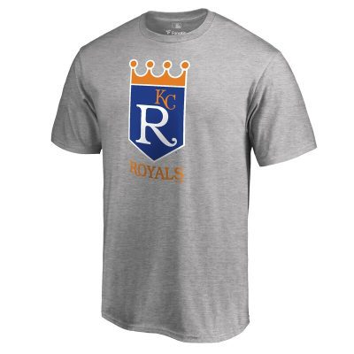 Kansas City Royals Ash Cooperstown Collection Forbes Unisex T-Shirt Cotton Tee