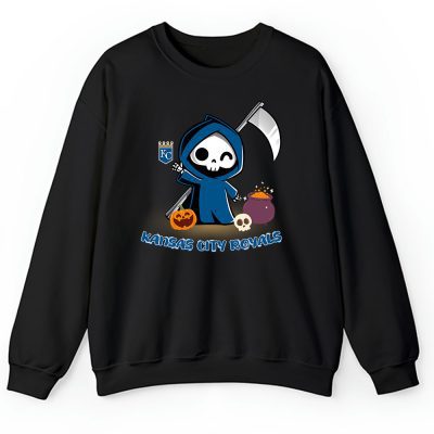 Kansas City Royals x Grim Reaper Cute Spooky x MLB Halloween Unisex Sweatshirt TAS15679