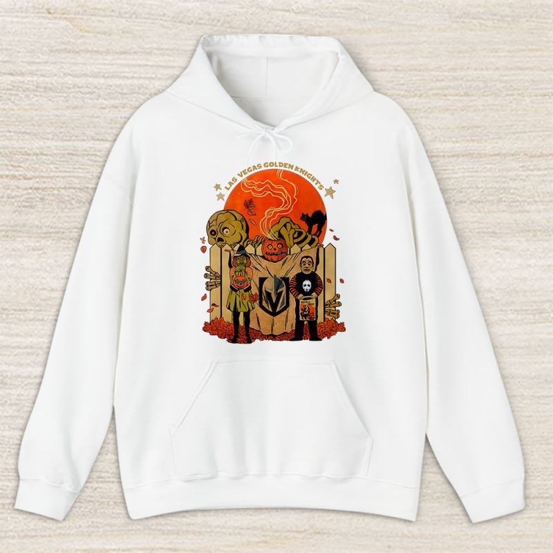 Las Vegas Golden Knights x Halloween Horror Nights x Pumpkin Face Unisex Hoodie TAH14855