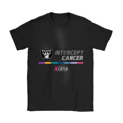 Las Vegas Raiders Support Cancer Warrior x Intercept Cancer x Crucial Catch Unisex T-Shirt Cotton Tee TAT16046