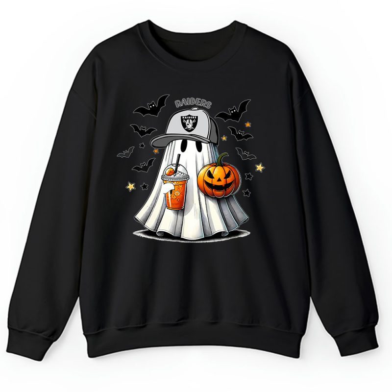 Las Vegas Raiders x Halloween Holiday NFL x Cute Ghost Unisex Sweatshirt TAS14846