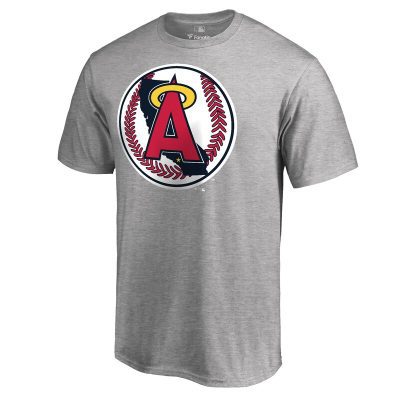 Los Angeles Angels Ash Cooperstown Collection Forbes Unisex T-Shirt Cotton Tee