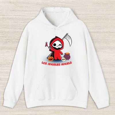 Los Angeles Angels x Grim Reaper Cute Spooky x MLB Halloween Unisex Hoodie TAH14818