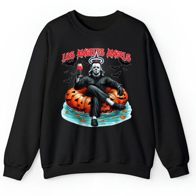 Los Angeles Angels x Halloween Masquerade MLB x Michael Myers Masked Killer Unisex Sweatshirt TAS15317