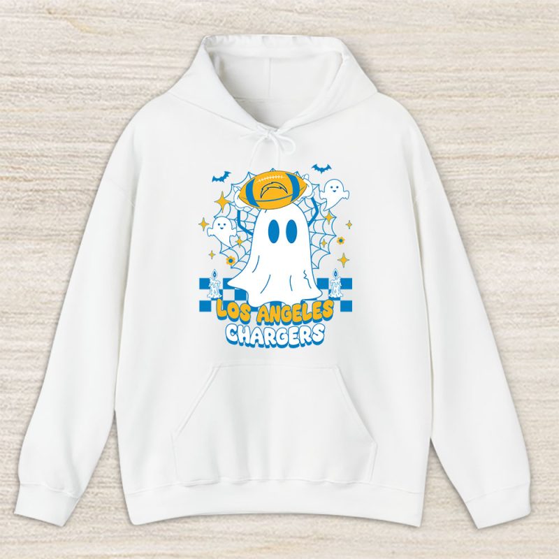 Los Angeles Chargers x Halloween Holiday NFL x Spooky Day x Cute Ghost Unisex Hoodie TAH14823