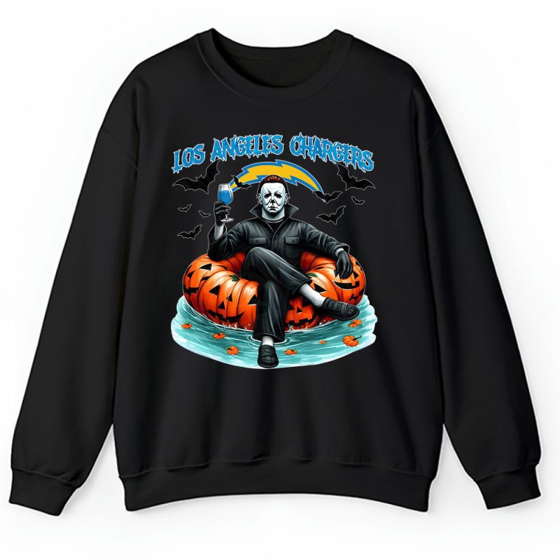 Los Angeles Chargers x Halloween Horror x Michael Myers Masked Killer Unisex Sweatshirt TAS15689