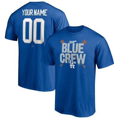 Los Angeles Dodgers Royal Hometown Legend Personalized Name & Number Unisex T-Shirt Cotton Tee