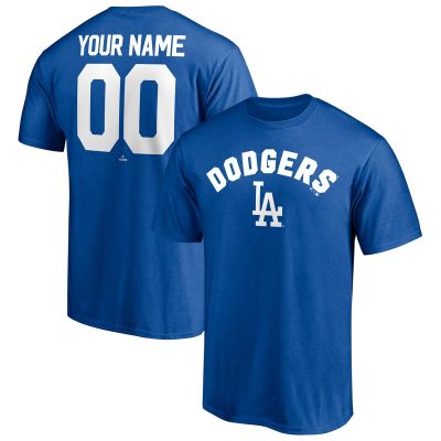 Los Angeles Dodgers Royal Personalized Team Winning Streak Name & Number Unisex T-Shirt Cotton Tee