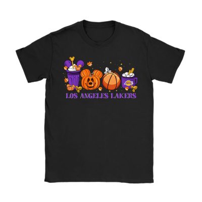 Los Angeles Lakers x Halloween Horror Nights x Pumpkin Face Unisex T-Shirt Cotton Tee TAT14832