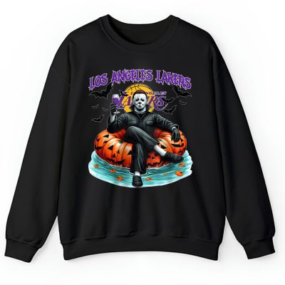 Los Angeles Lakers x Halloween Masquerade NBA x Michael Myers Masked Killer Unisex Sweatshirt TAS15331