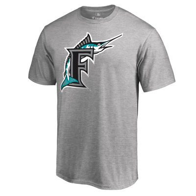 Miami Marlins Ash Cooperstown Collection Forbes Unisex T-Shirt Cotton Tee