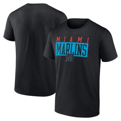 Miami Marlins Black Hard To Beat Unisex T-Shirt Cotton Tee