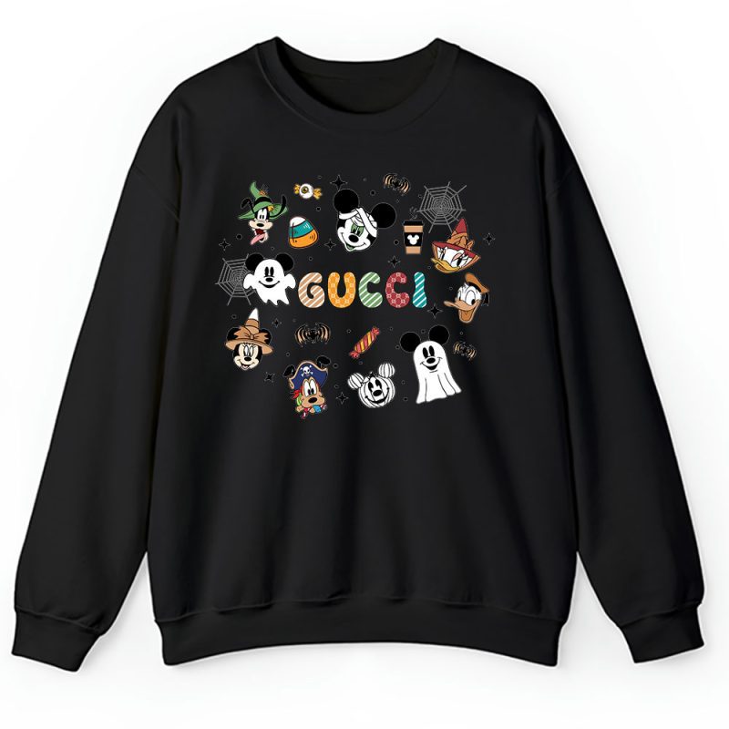 Mickey Minnie Spooky Vibes Halloween Gucci Unisex Sweatshirt TAS14670