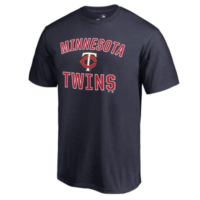 Minnesota Twins Navy Victory Arch Unisex T-Shirt Cotton Tee