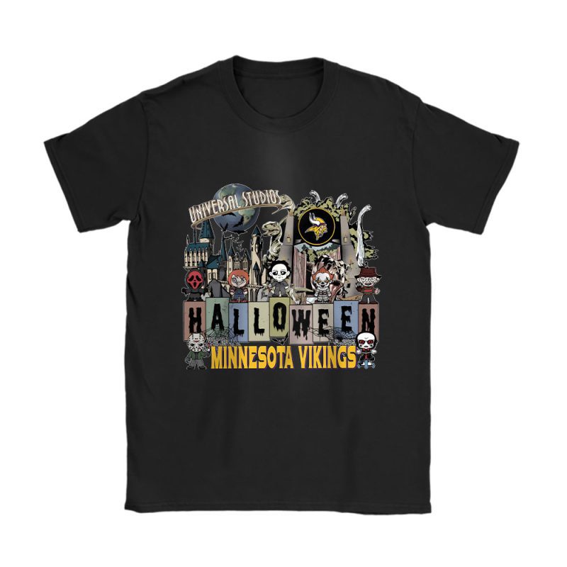 Minnesota Vikings x Halloween Masquerade NFL Nights x Halloween NFL Unisex T-Shirt Cotton Tee TAT15371