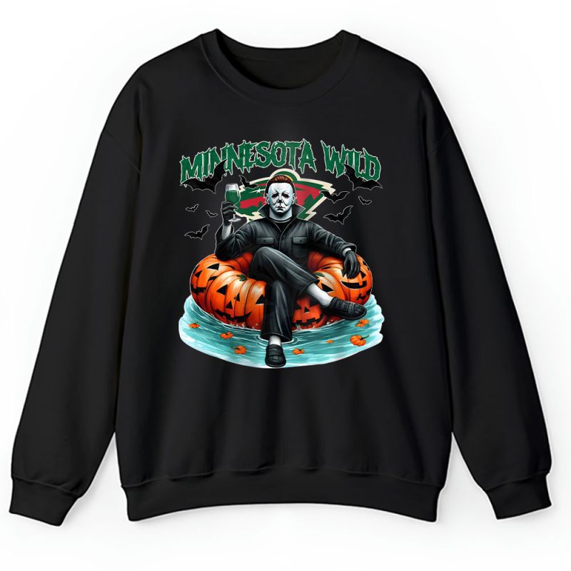 Minnesota Wild x Halloween Masquerade NHL x Michael Myers Masked Killer Unisex Sweatshirt TAS15839