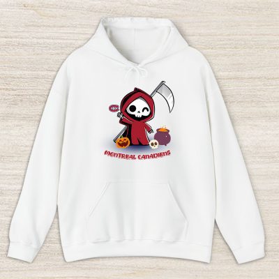 Montreal Canadiens x Grim Reaper Cute Spooky x NHL Halloween Unisex Hoodie TAH14860