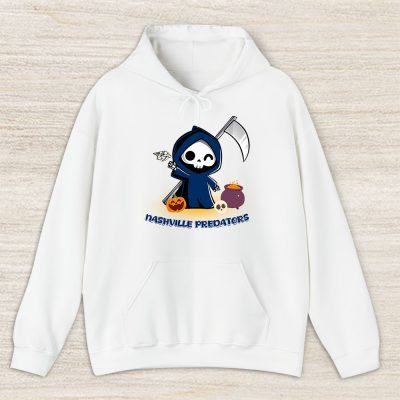 Nashville Predators x Grim Reaper Cute Spooky x NHL Halloween Unisex Hoodie TAH14902