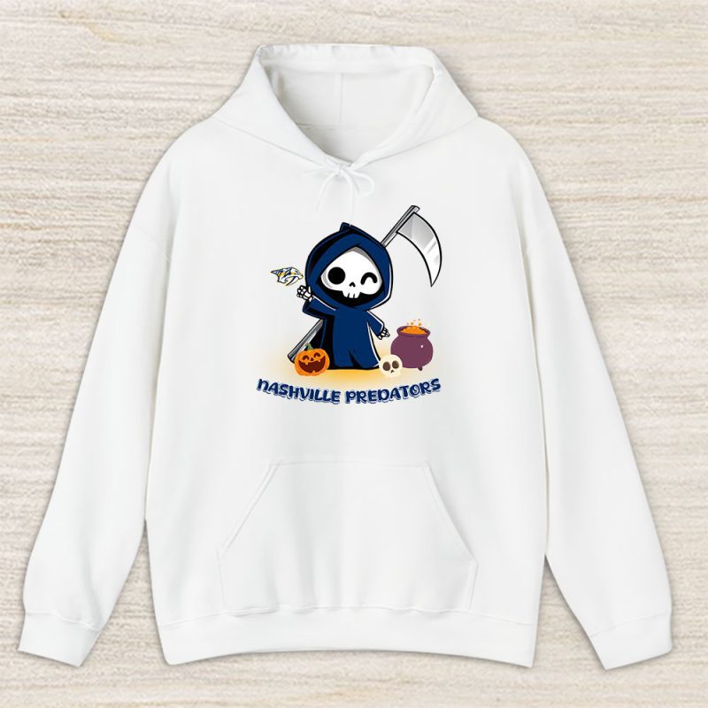 Nashville Predators x Grim Reaper Cute Spooky x NHL Halloween Unisex Hoodie TAH14902