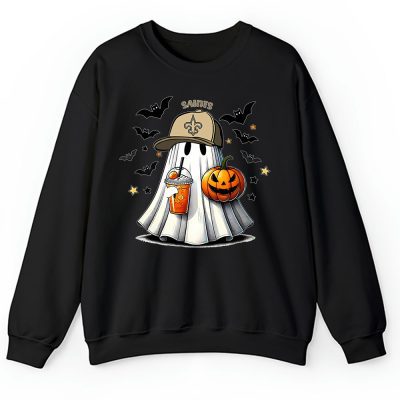 New Orleans Saints x Halloween Holiday NFL x Cute Ghost Unisex Sweatshirt TAS14888