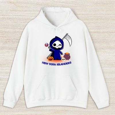 New York Islanders x Grim Reaper Cute Spooky x NHL Halloween Unisex Hoodie TAH14915