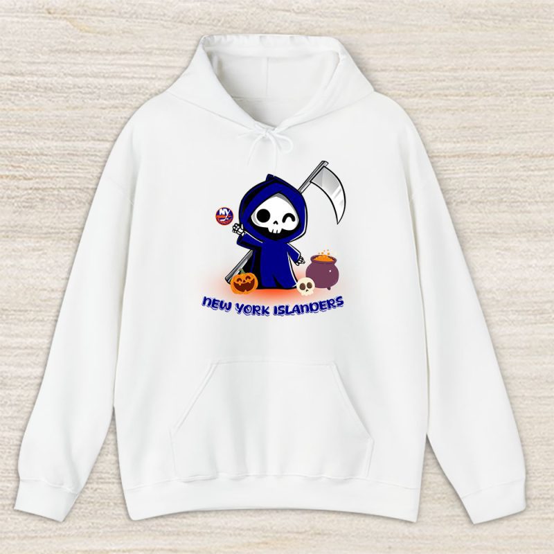 New York Islanders x Grim Reaper Cute Spooky x NHL Halloween Unisex Hoodie TAH14915