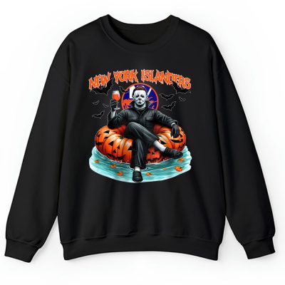 New York Islanders x Halloween Masquerade NHL x Michael Myers Masked Killer Unisex Sweatshirt TAS15415