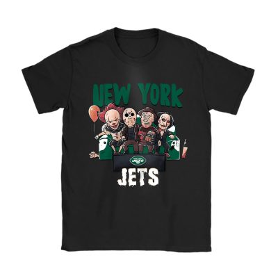 New York Jets x Halloween Holiday NFL x Horror Movie Unisex T-Shirt Cotton Tee TAT16612