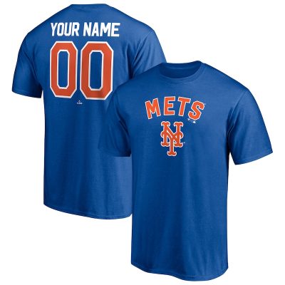 New York Mets Royal Personalized Team Winning Streak Name & Number Unisex T-Shirt Cotton Tee