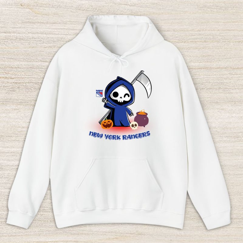 New York Rangers x Grim Reaper Cute Spooky x NHL Halloween Unisex Hoodie TAH14936