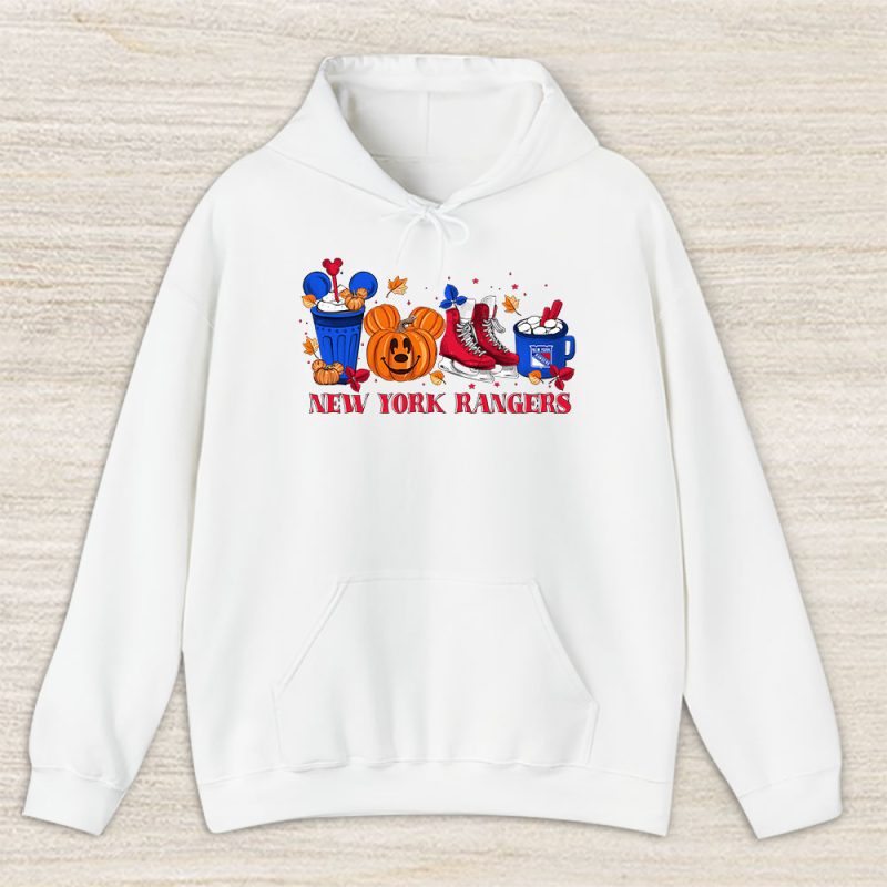 New York Rangers x Halloween Horror Nights x Pumpkin Face Unisex Hoodie TAH14934