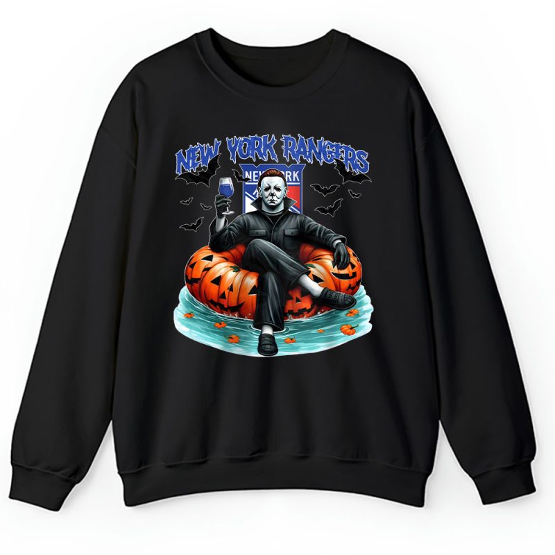 New York Rangers x Halloween Masquerade NHL x Michael Myers Masked Killer Unisex Sweatshirt TAS15429