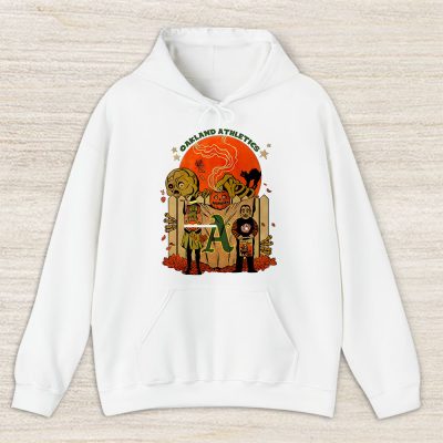 Oakland Athletics x Halloween Horror Nights x Pumpkin Face Unisex Hoodie TAH14943