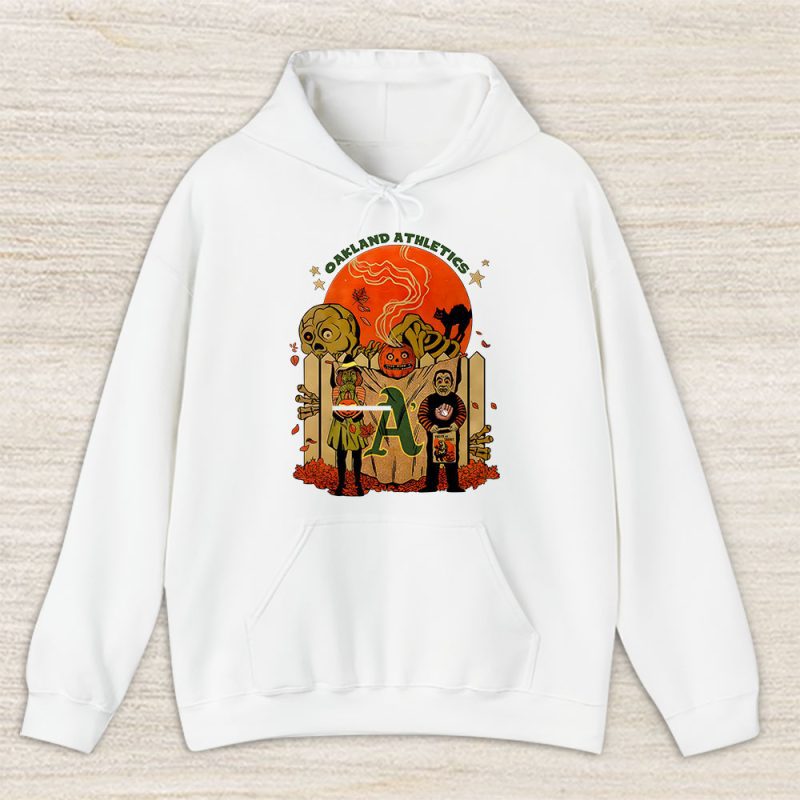 Oakland Athletics x Halloween Horror Nights x Pumpkin Face Unisex Hoodie TAH14943