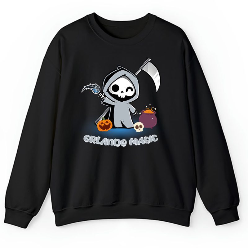 Orlando Magic x Grim Reaper Cute Spooky x NBA Halloween Unisex Sweatshirt TAS14952