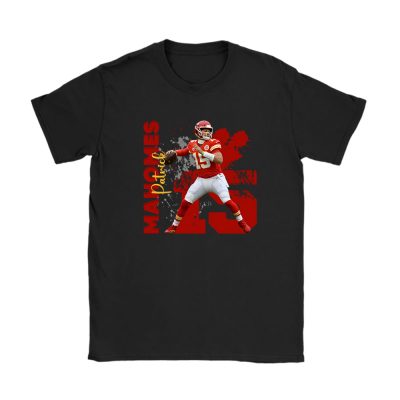 Patrick Mahomes 15 X Kansas City Chiefs Unisex T-Shirt Cotton Tee TAT14589