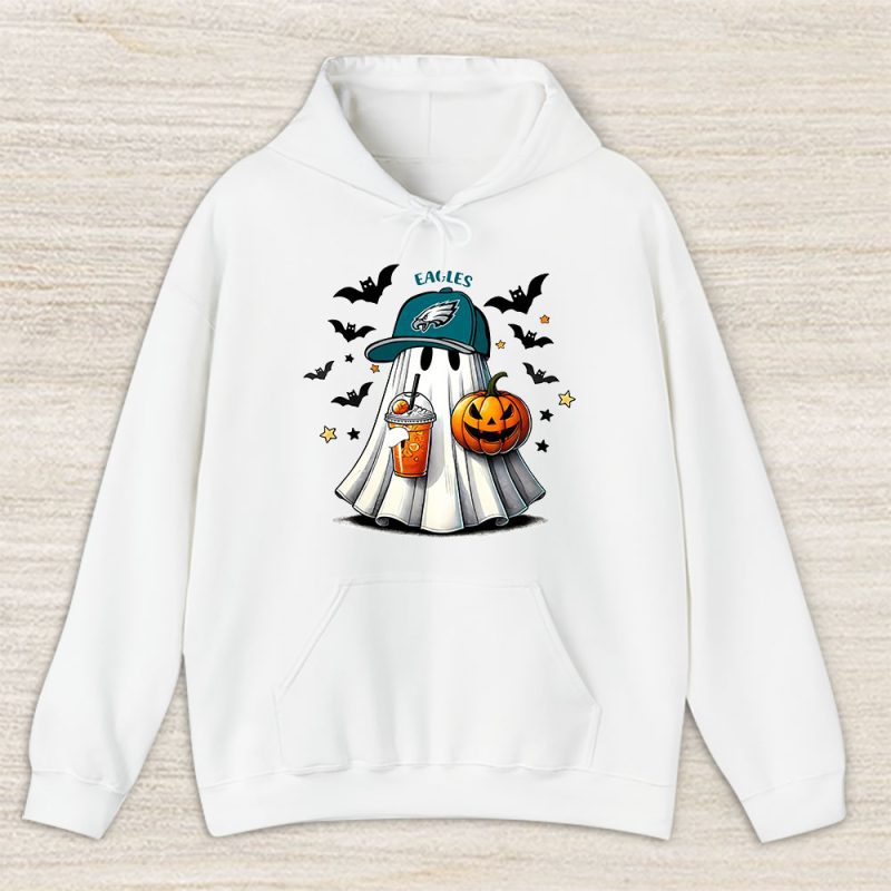 Philadelphia Eagles x Halloween Holiday NFL x Cute Ghost Unisex Hoodie TAH14963