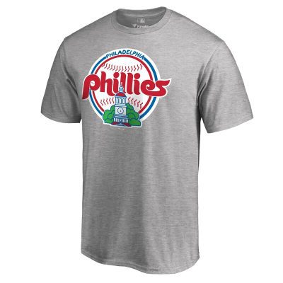 Philadelphia Phillies Ash Cooperstown Collection Forbes Unisex T-Shirt Cotton Tee