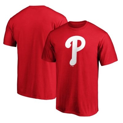 Philadelphia Phillies Red Team Logo Unisex T-Shirt Cotton Tee