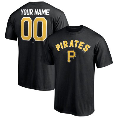 Pittsburgh Pirates Black Personalized Team Winning Streak Name & Number Unisex T-Shirt Cotton Tee