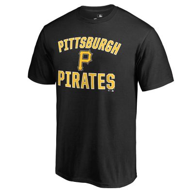 Pittsburgh Pirates Black Victory Arch Unisex T-Shirt Cotton Tee