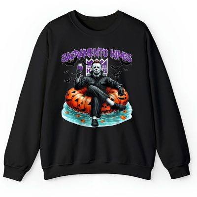 Sacramento Kings x Halloween Masquerade NBA x Michael Myers Masked Killer Unisex Sweatshirt TAS15461