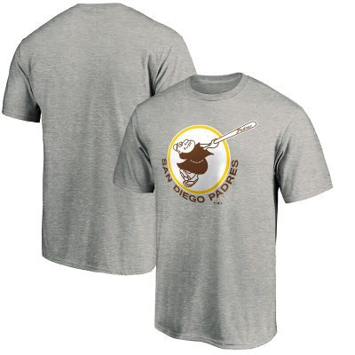 San Diego Padres Heather Gray Cooperstown Collection Forbes Unisex T-Shirt Cotton Tee