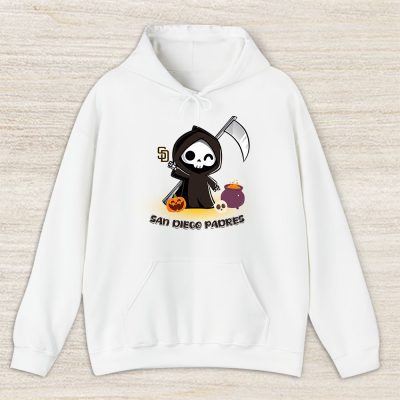 San Diego Padres x Grim Reaper Cute Spooky x MLB Halloween Unisex Hoodie TAH14992