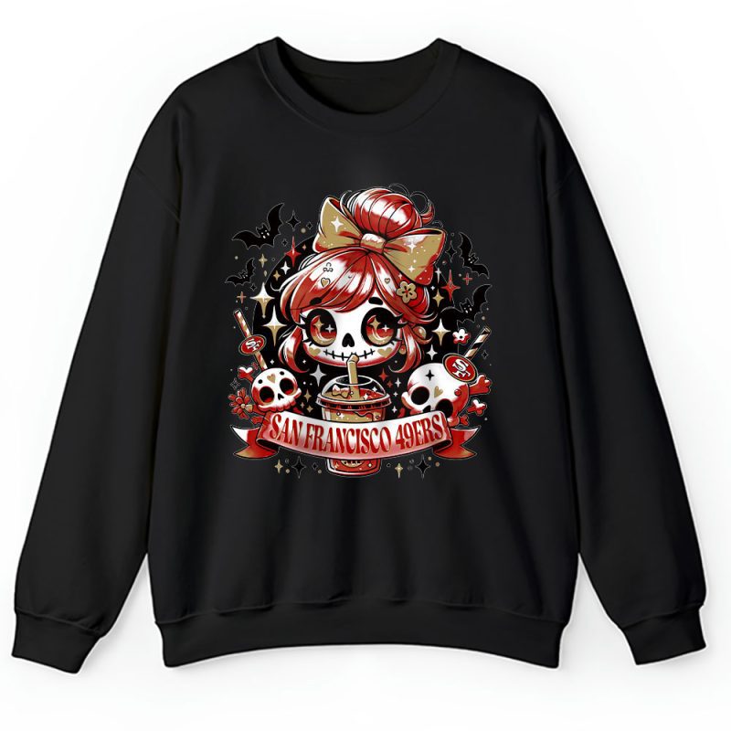 San Francisco 49ers x Halloween Holiday NFL x Cute Ghost Unisex Sweatshirt TAS15479