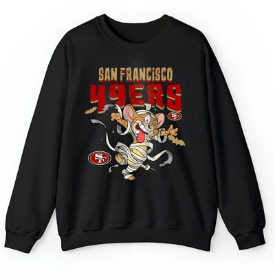 San Francisco 49ers x Halloween Masquerade NFL x Tom And Jerry Unisex Sweatshirt TAS16638